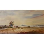 JOHN SNELLING, FRSA, B. 1943, WATERCOLOUR Landscape on estuary, framed and glazed. Condition: good