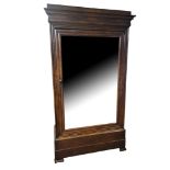 A 19TH CENTURY FRENCH MAHOGANY ARMOIRE With large mirrored single door above drawer. (132cm x 53cm x