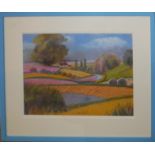 MARGO STARKEY, BRITISH, TWO CONTEMPORARY PASTELS Landscape, signed, framed and glazed, together with