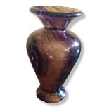 A BLUE JOHN BULBOUS VASE With flared neck. (20cm) Condition: internal flaw crack