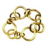 MARCO BICEGO, JAIPUR, AN 18CT GOLD BRACELET With graduated spherical links and a textured finish, in