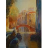 CECIL RICE, BRITISH, MODERN SILKSCREEN/SERIGRAPH Titled â€˜ Venetian Canal Iâ€™, landscape,