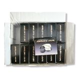 A BOX OF TWELVE JEWELLER'S LOUPES Chrome finish with 39 x 21mm lenses. Condition: good