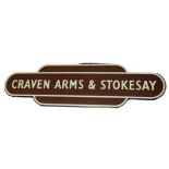 A TOTEM BR(W) FF CRAVEN ARMS AND STOKESAY From the former Shrewsbury and Hereford Joint Railway