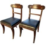 MANNER OF GILLOWS, A PAIR OF EARLY 19TH CENTURY REGENCY PERIOD CARVED MAHOGANY EMPIRE DESIGN SIDE