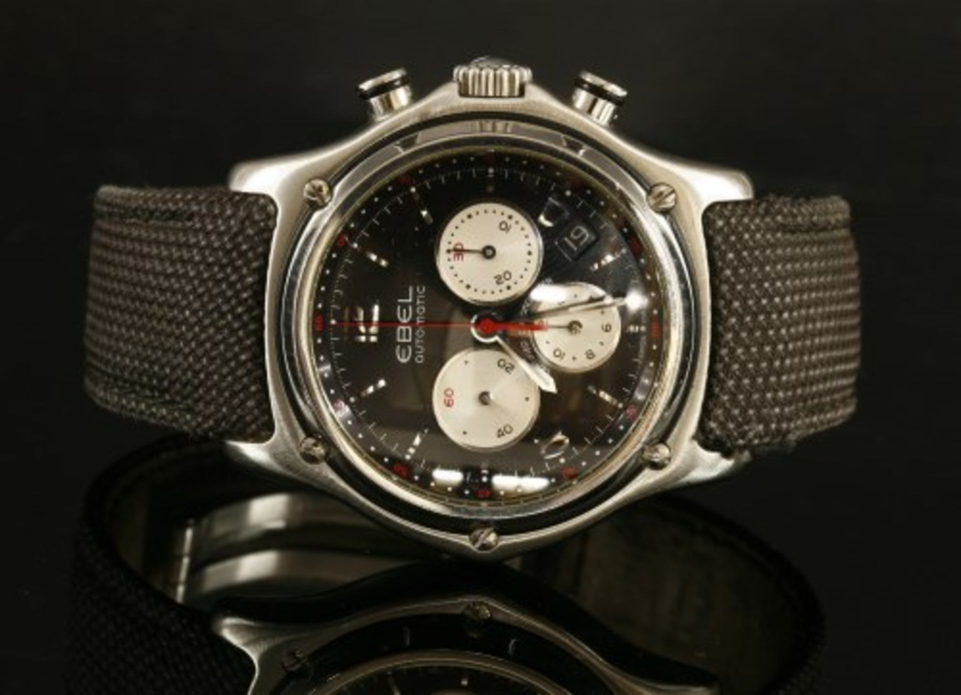 A gentlemen's stainless steel Ebel 1911 automatic chronograph E9137260