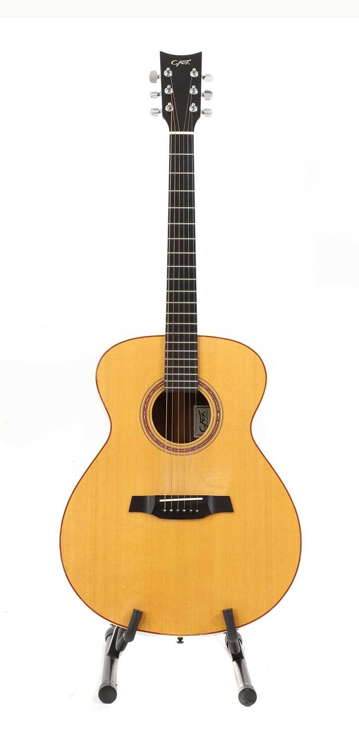 A Charles Fox C. Fox S.J. Napa acoustic guitar,