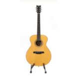 A Charles Fox C. Fox S.J. Napa acoustic guitar,