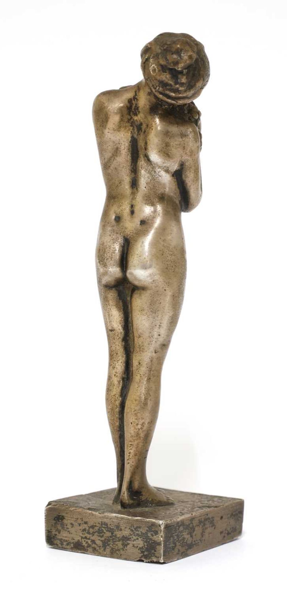 A silvered bronze figure, - Bild 4 aus 4