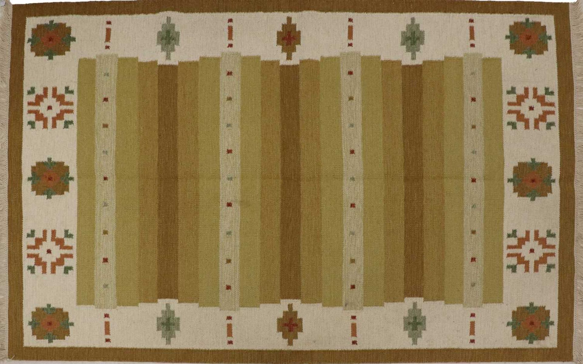 A Swedish röllakan kilim rug,