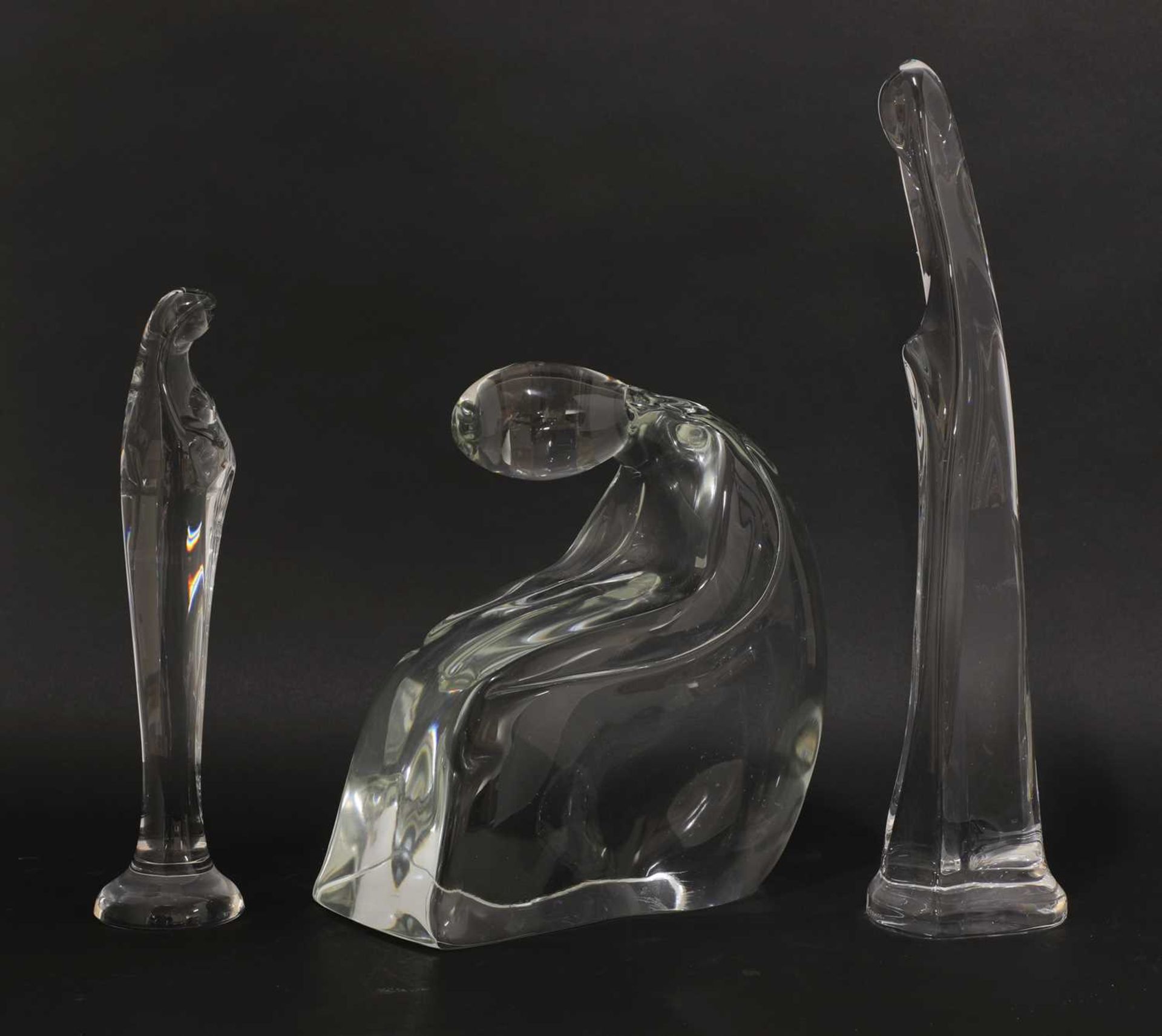Three glass sculptures, - Bild 2 aus 2
