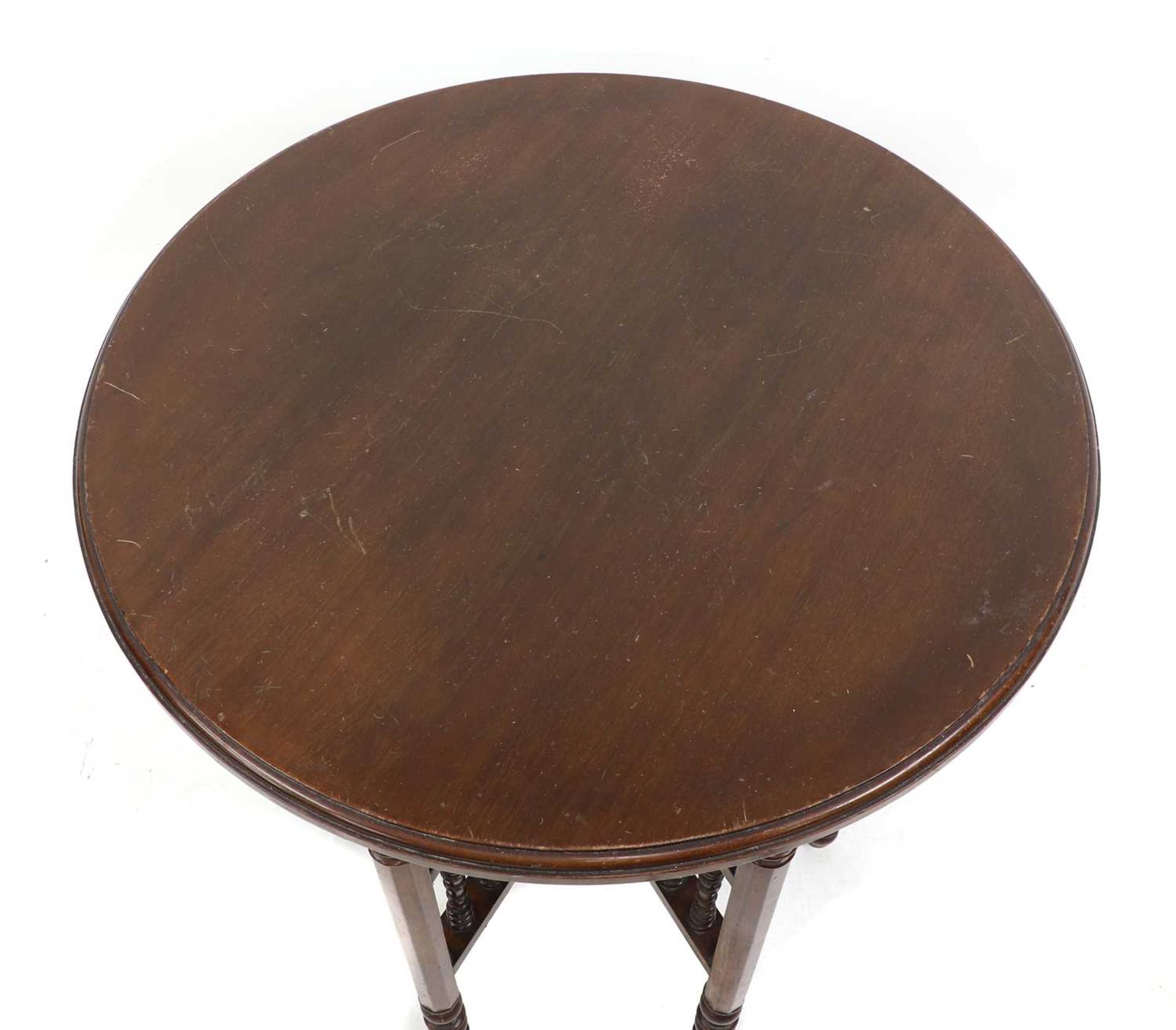 A Moorish-style mahogany occasional table, - Image 2 of 3