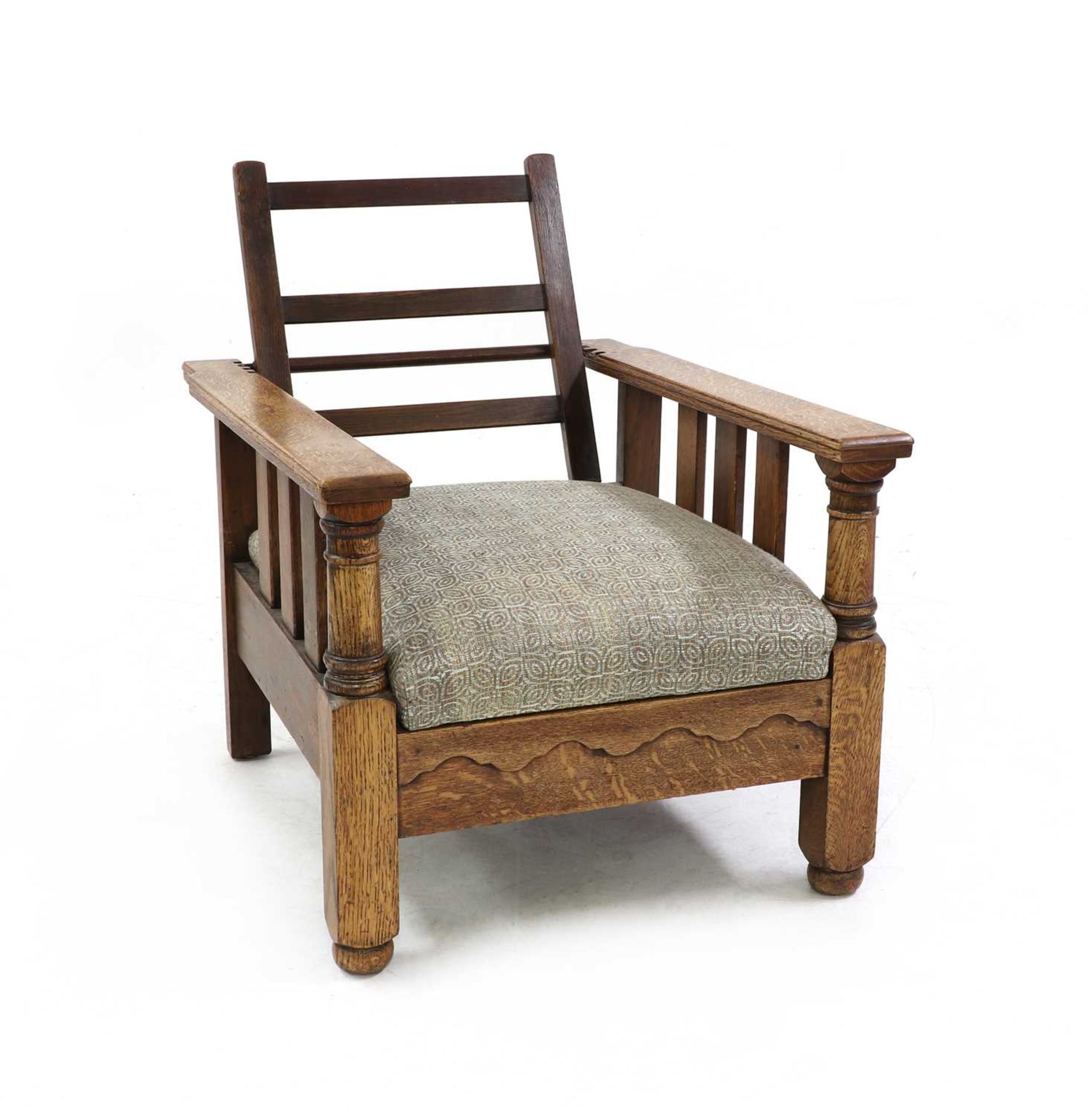 A Parker Knoll Morris-style oak recliner, - Bild 4 aus 5
