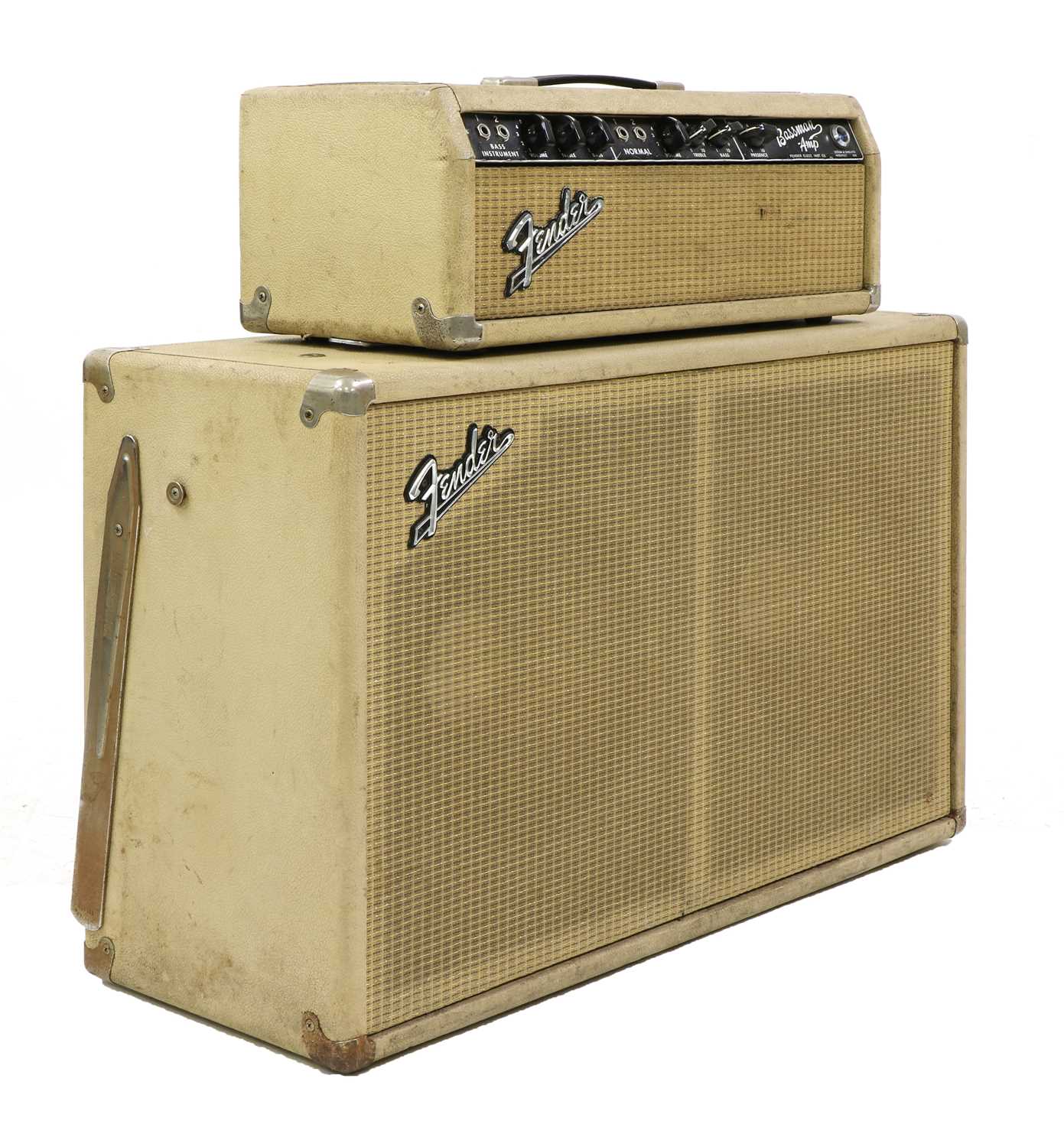A 1964 Fender Bassman guitar amplifier,