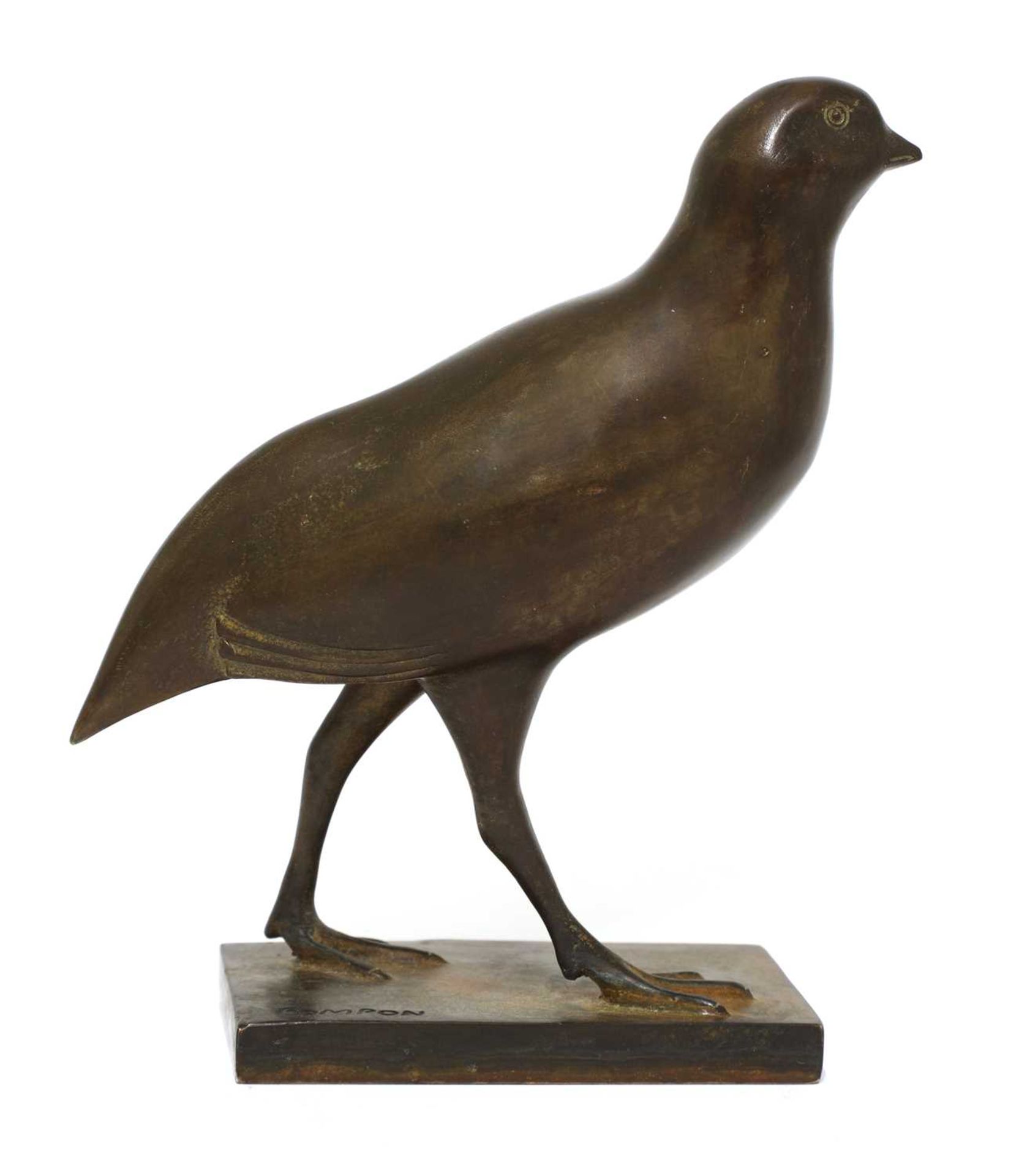 A French bronze model of a partridge, - Bild 2 aus 4
