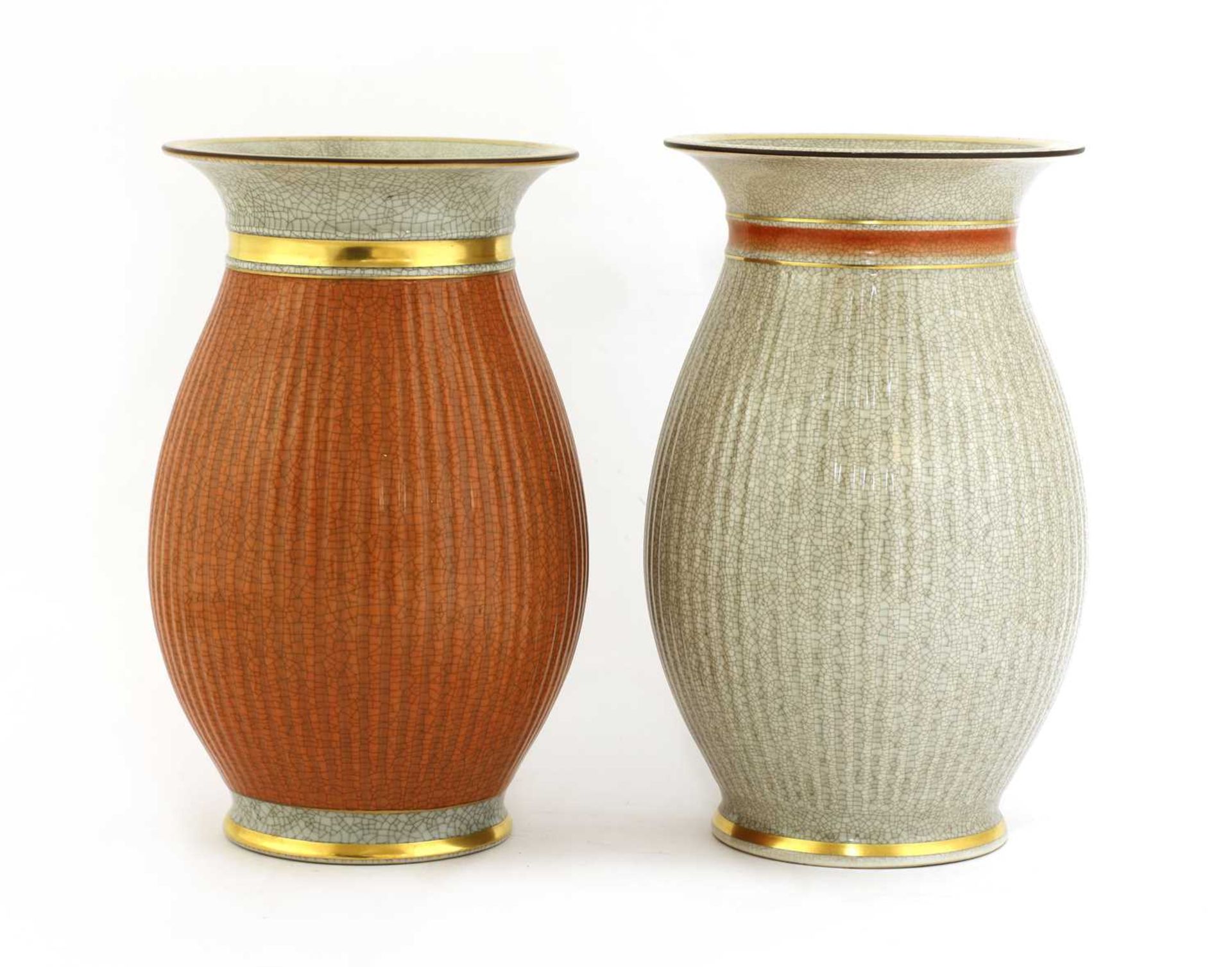 A pair of Royal Copenhagen vases, - Bild 2 aus 3