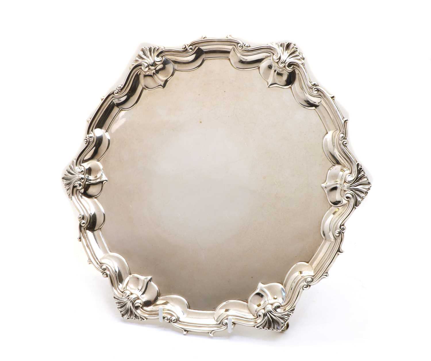 A silver salver,