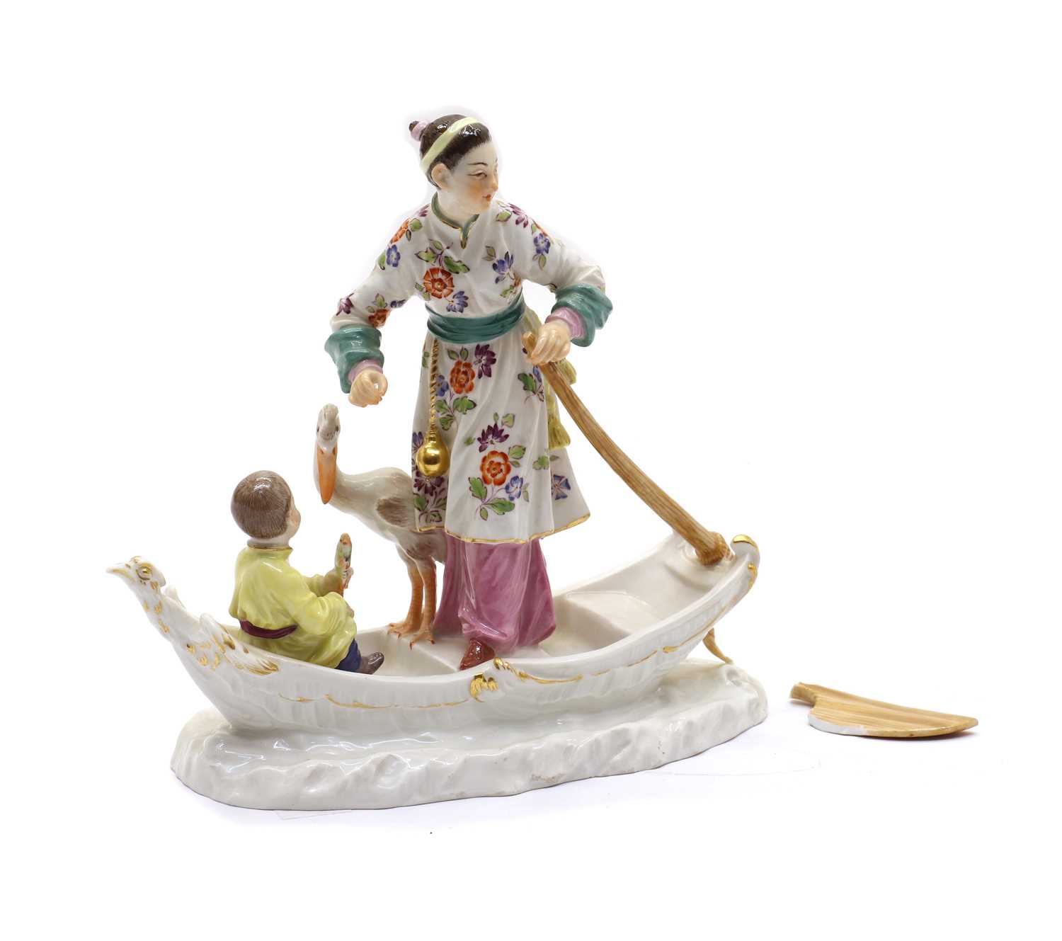A Meissen chinoiserie figure group 20th century,