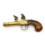 A 19th century flintlock pocket pistol