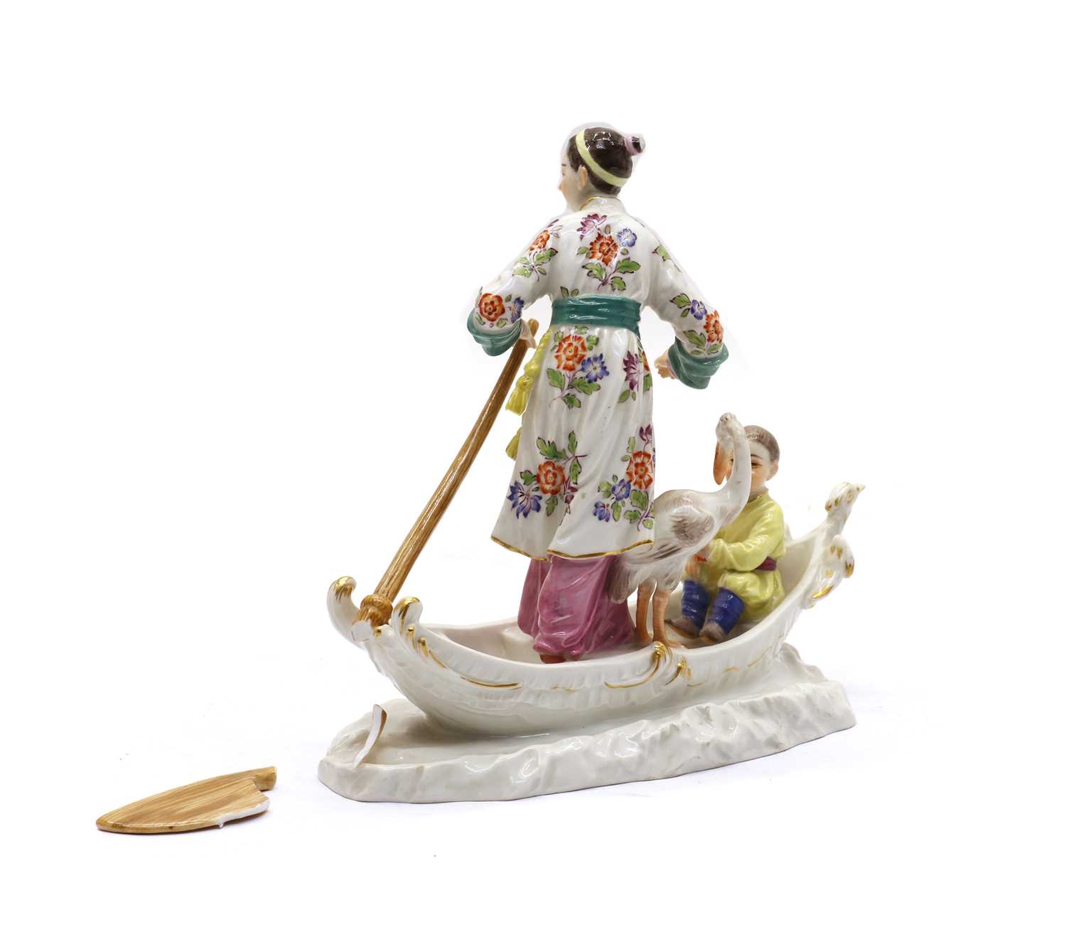 A Meissen chinoiserie figure group 20th century, - Image 2 of 3