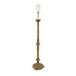 A Gilt wood standard lamp,