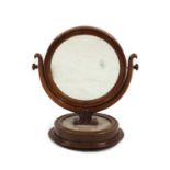 A Victorian mahogany toilet mirror,