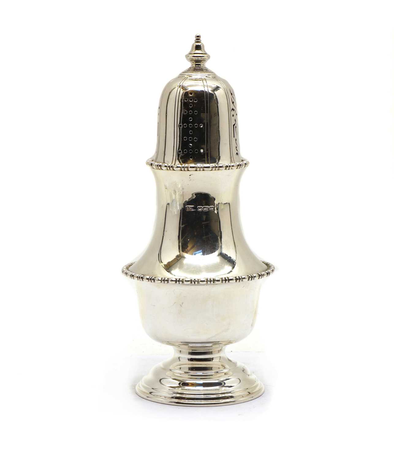 A silver sugar caster, - Image 2 of 2