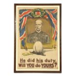 A WWI recruitment or propaganda poster,