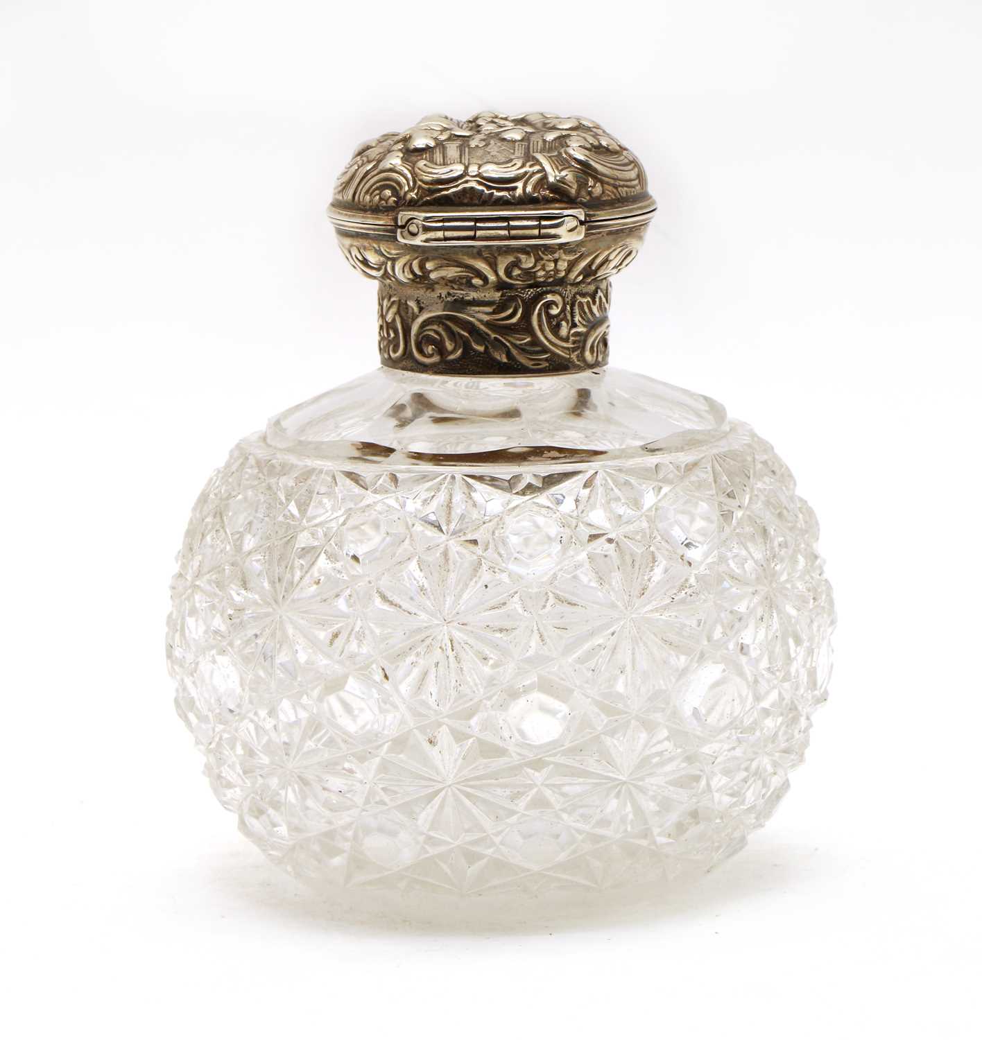 A William Commyns silver topped cut glass perfume bottle, - Image 2 of 2