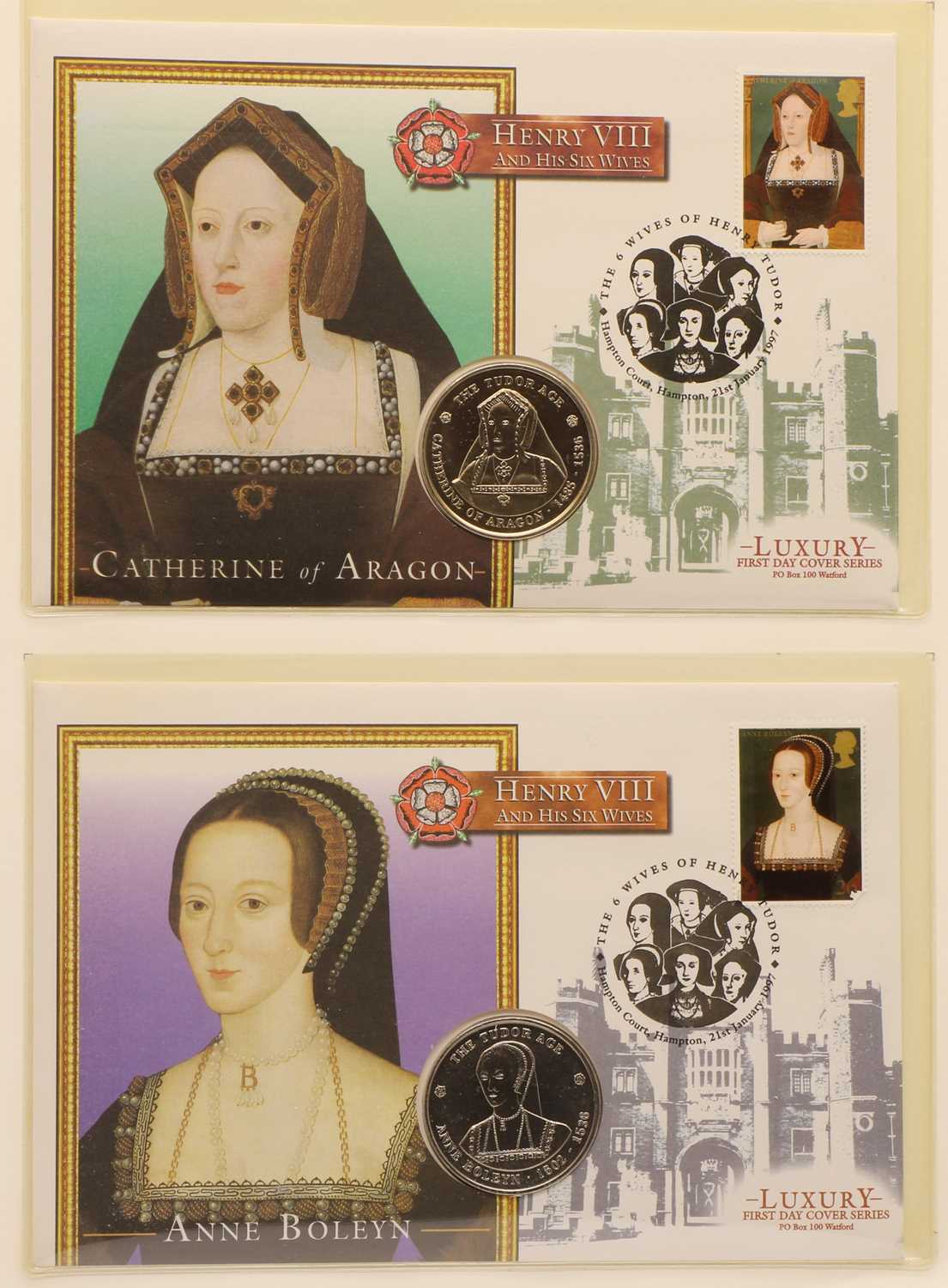 Ten albums of QEII Commemorative coin covers GB and Commonwealth, - Image 6 of 9