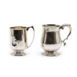 A George III style silver mug,