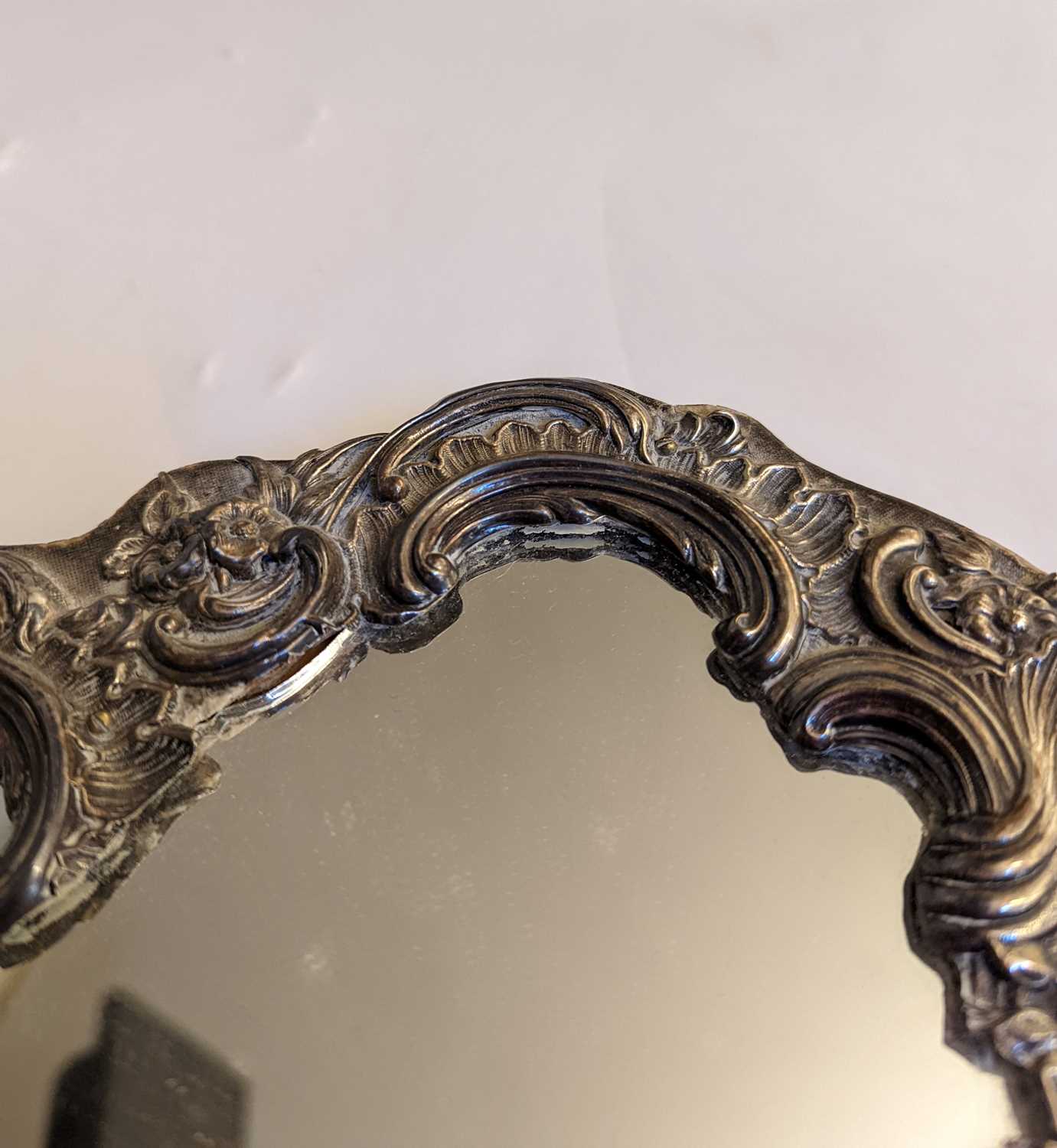 A Victorian silver dressing table mirror by William Comyns, - Image 5 of 13