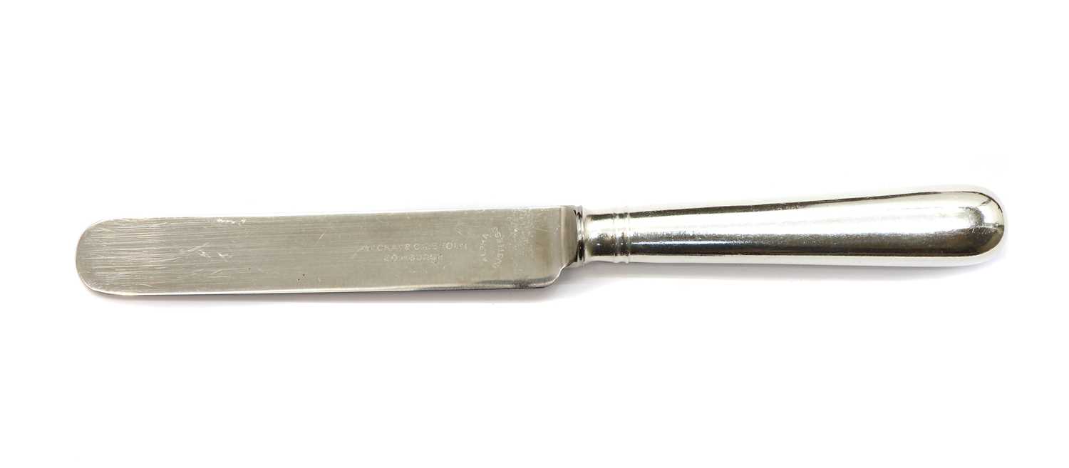 A cased set of stainless steel knives by Mackay & Chisholm, - Image 3 of 5