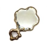 An American silver hand mirror,