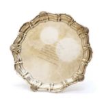 A silver salver,