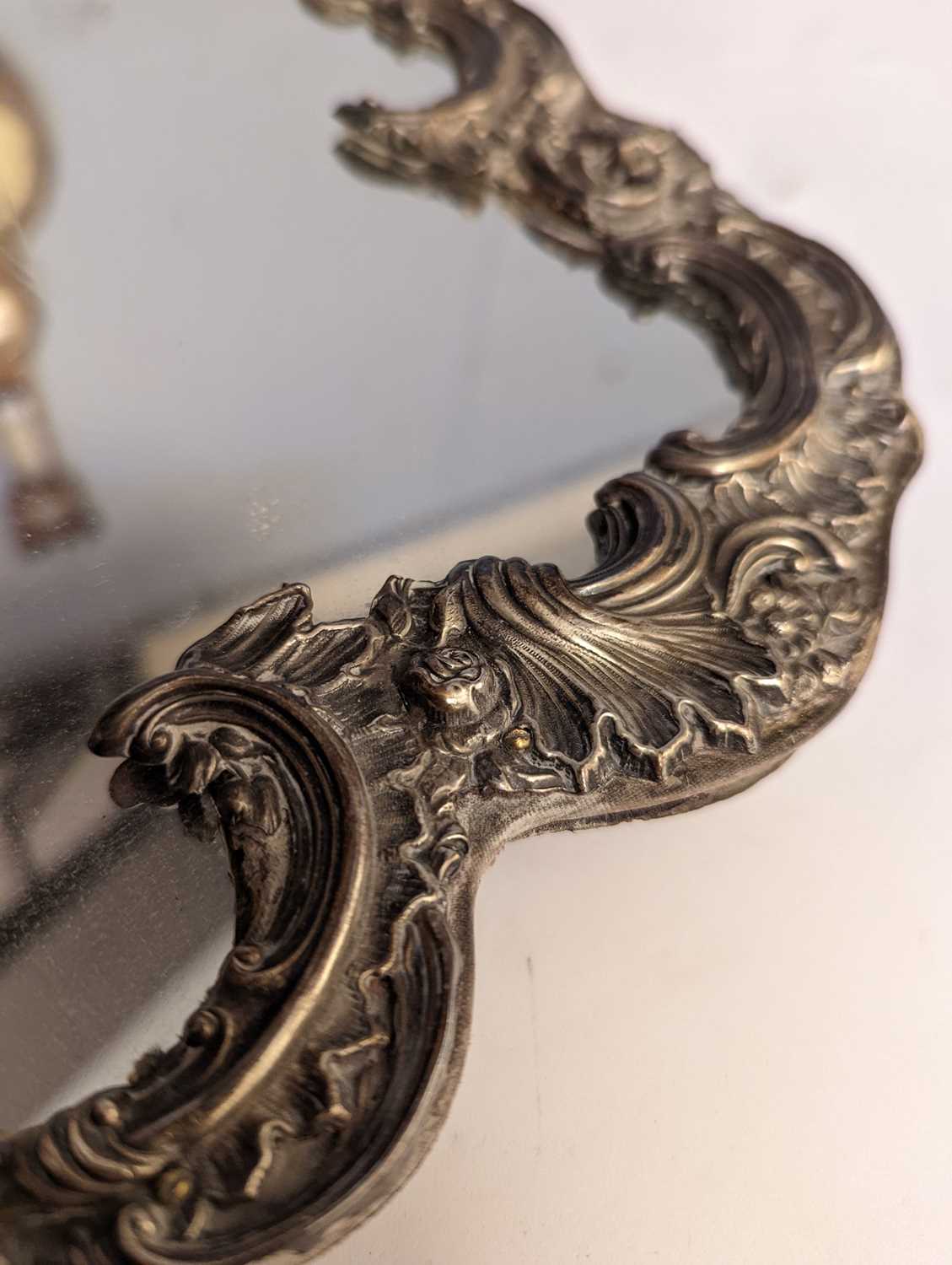 A Victorian silver dressing table mirror by William Comyns, - Image 8 of 13