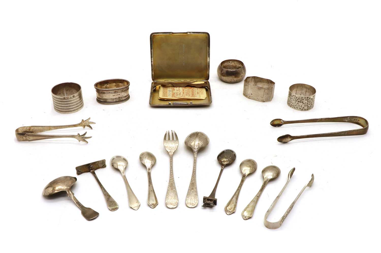 A quantity of silver items, - Image 2 of 2