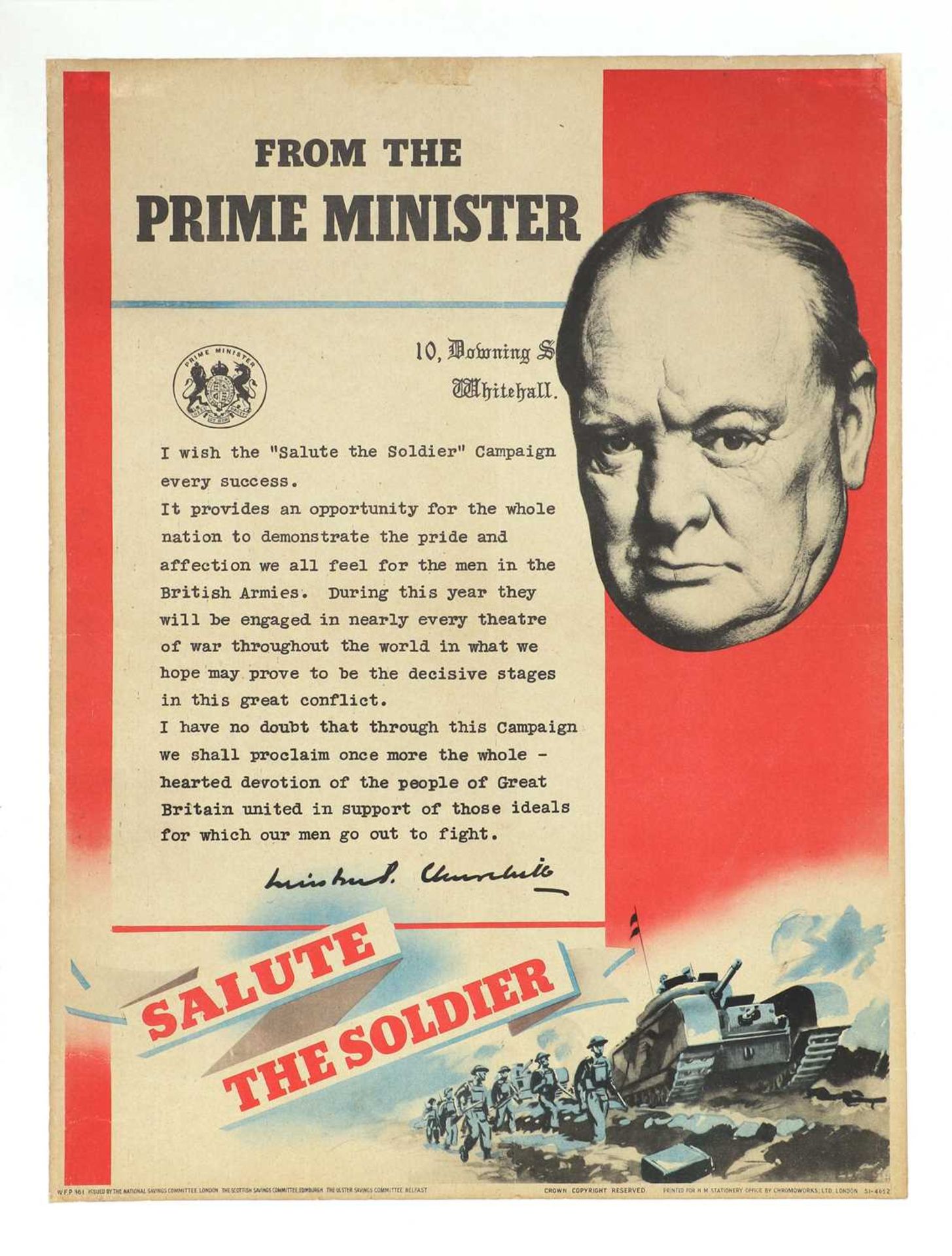 WINSTON CHURCHILL - 'SALUTE THE SOLDIER',