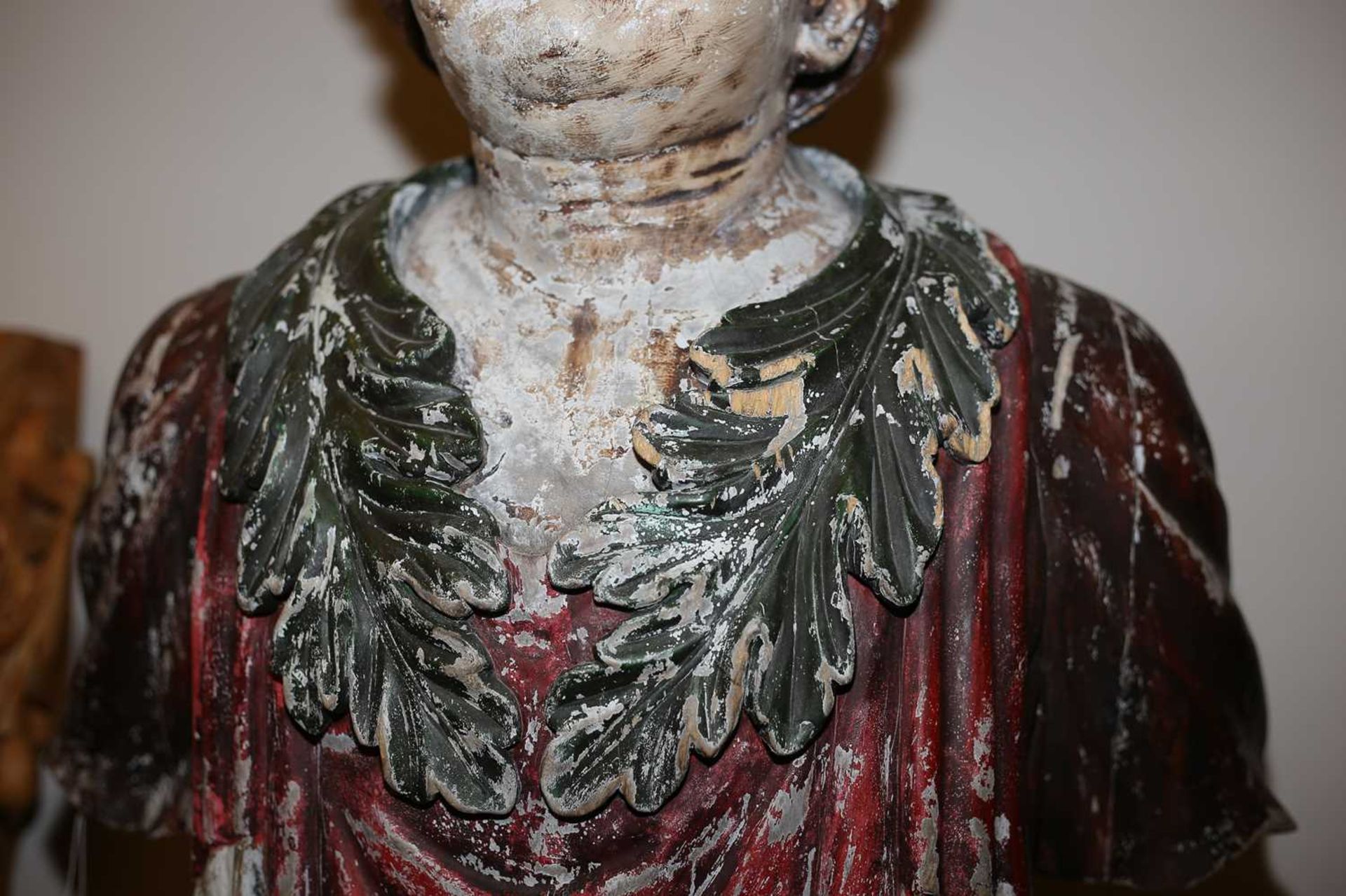 FIGUREHEAD OF ROMAN EMPEROR NERO, - Image 10 of 12