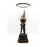 A Besselink and Jones Neoclassical style hurricane lamp