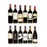 A collection of red wines (12 bottles)