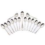 A matched set of silver cutlery,