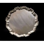 A silver salver,