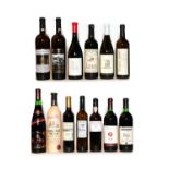 Assorted wines (13 variously sized bottles)