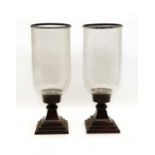 A pair of Besselink and Jones hurricane lamps