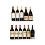 A collection of wines and port (11 bottles)