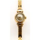 A ladies' 9ct gold Omega mechanical bracelet watch, c.1960,