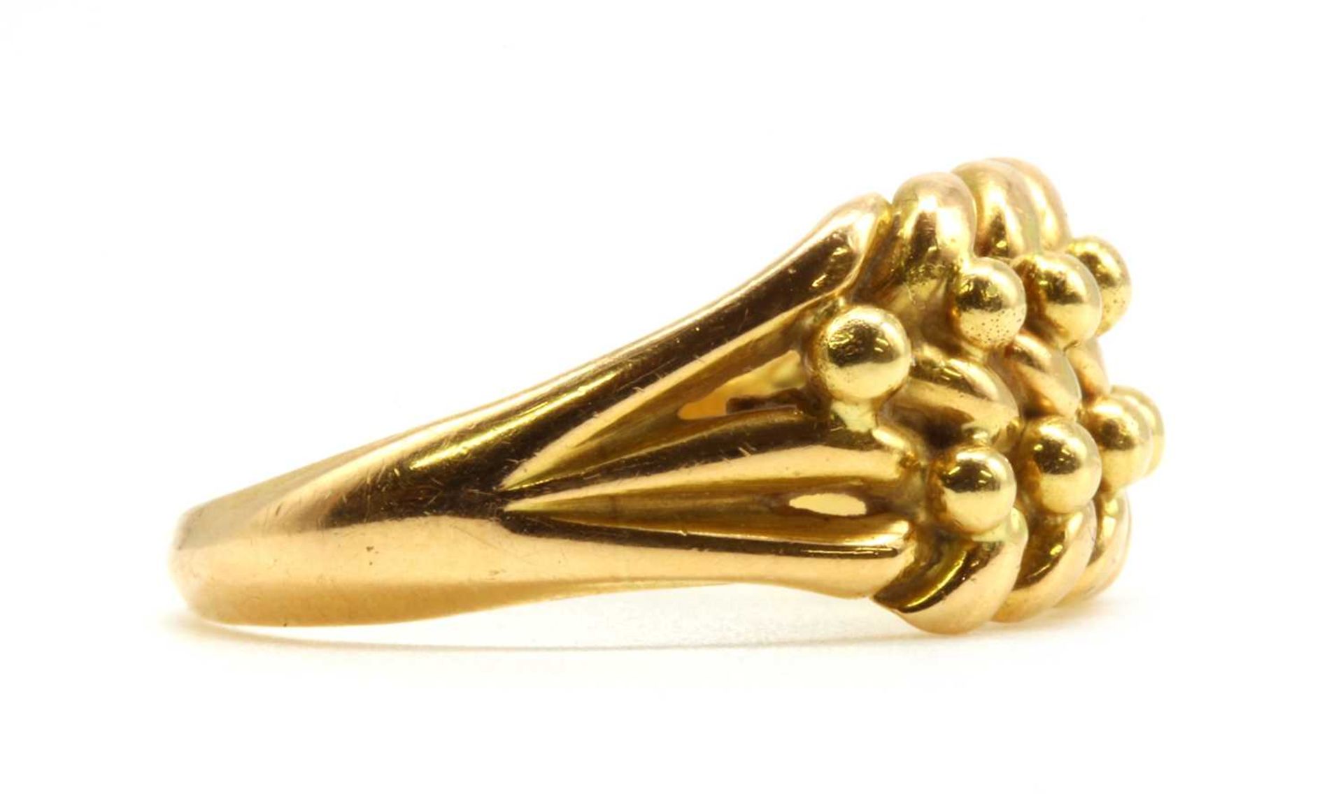 An 18ct gold keeper ring, - Image 3 of 3