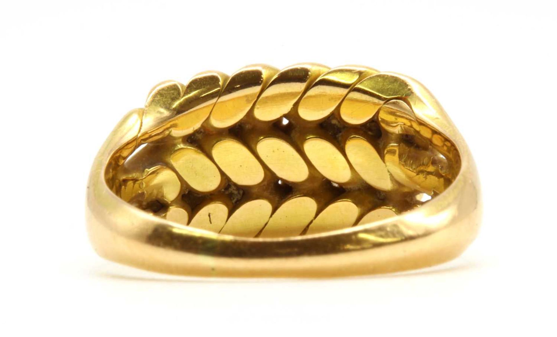 An 18ct gold keeper ring, - Image 2 of 3