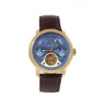 A gold plated Constantin Weisz automatic strap watch,